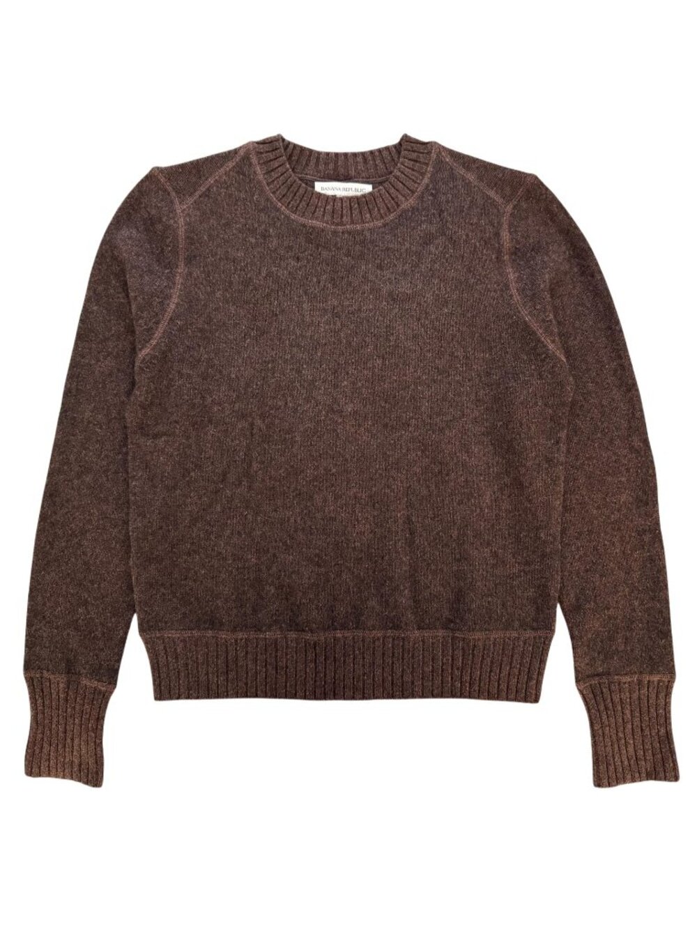 BANANA REPUBLIC Women’s Brown Fireside Crewneck Sweater, Sz M